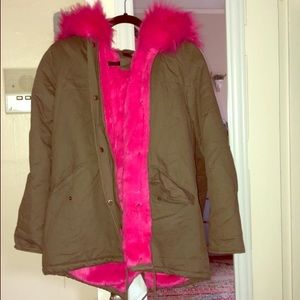 Oversized Khaki Green Jacket